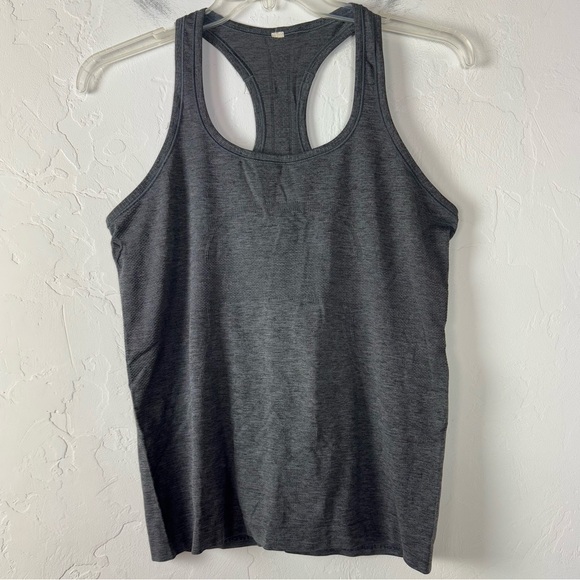 lululemon athletica Tops - Lululemon‎ Tank Top Swiftly Dark Charcoal Grey Heather Marled Racerback Workout